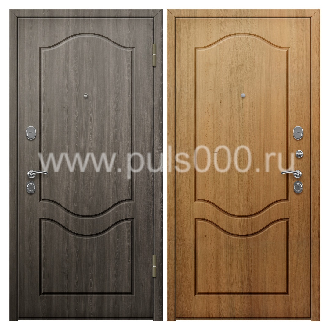 Металлическая уличная дверь с МДФ в коттедж MDF-231, цена 42 000  руб.