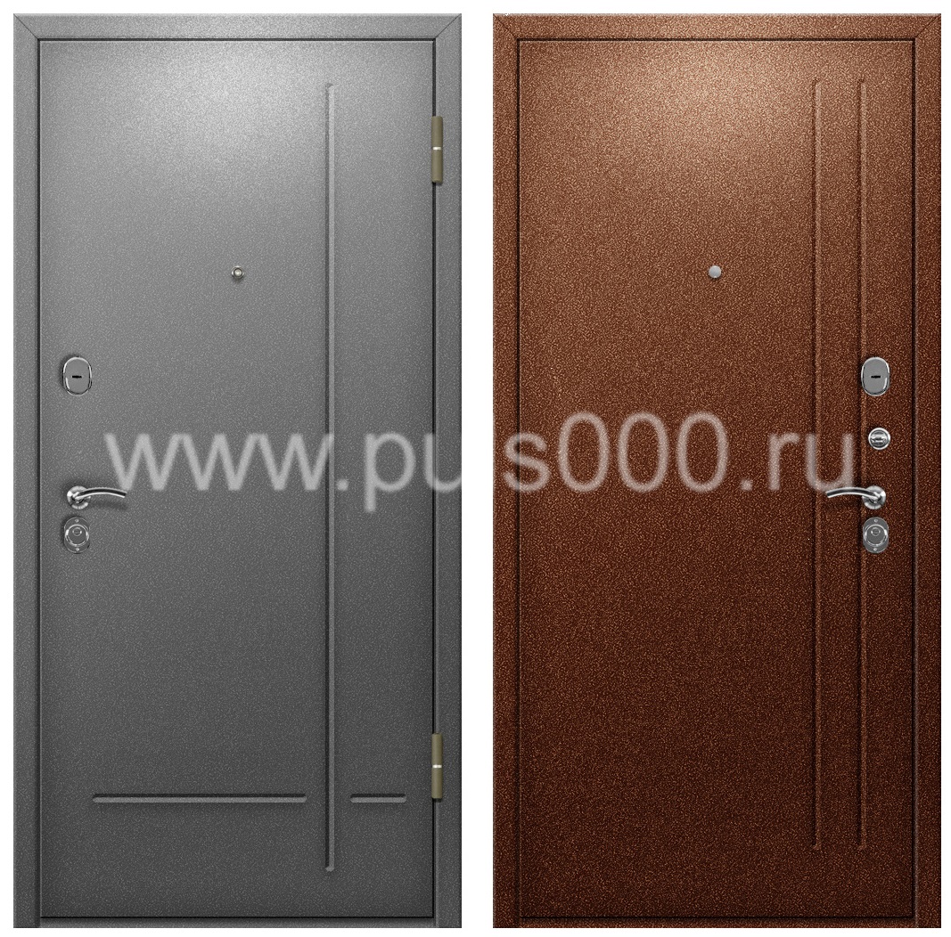 Входная дверь с отделкой порошковым напылением в офис PR-1133, цена 28 500 руб. Входная дверь с отделкой порошковым напылением в офис PR-1133, цена 28 500 руб.