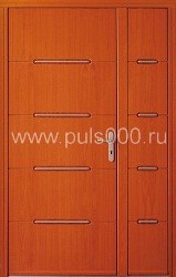 Двустворчатая металлическая дверь из МДФ с молдингом ДВ-10, цена 50 550 руб. Двустворчатая металлическая дверь из МДФ с молдингом ДВ-10, цена 50 550 руб.